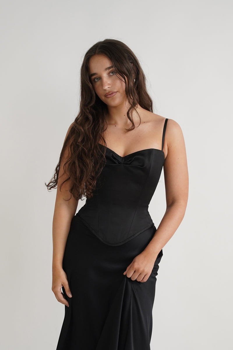Black Pinched Corset