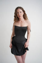 Black Scooped Corset
