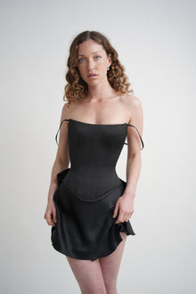 Black Scooped Corset