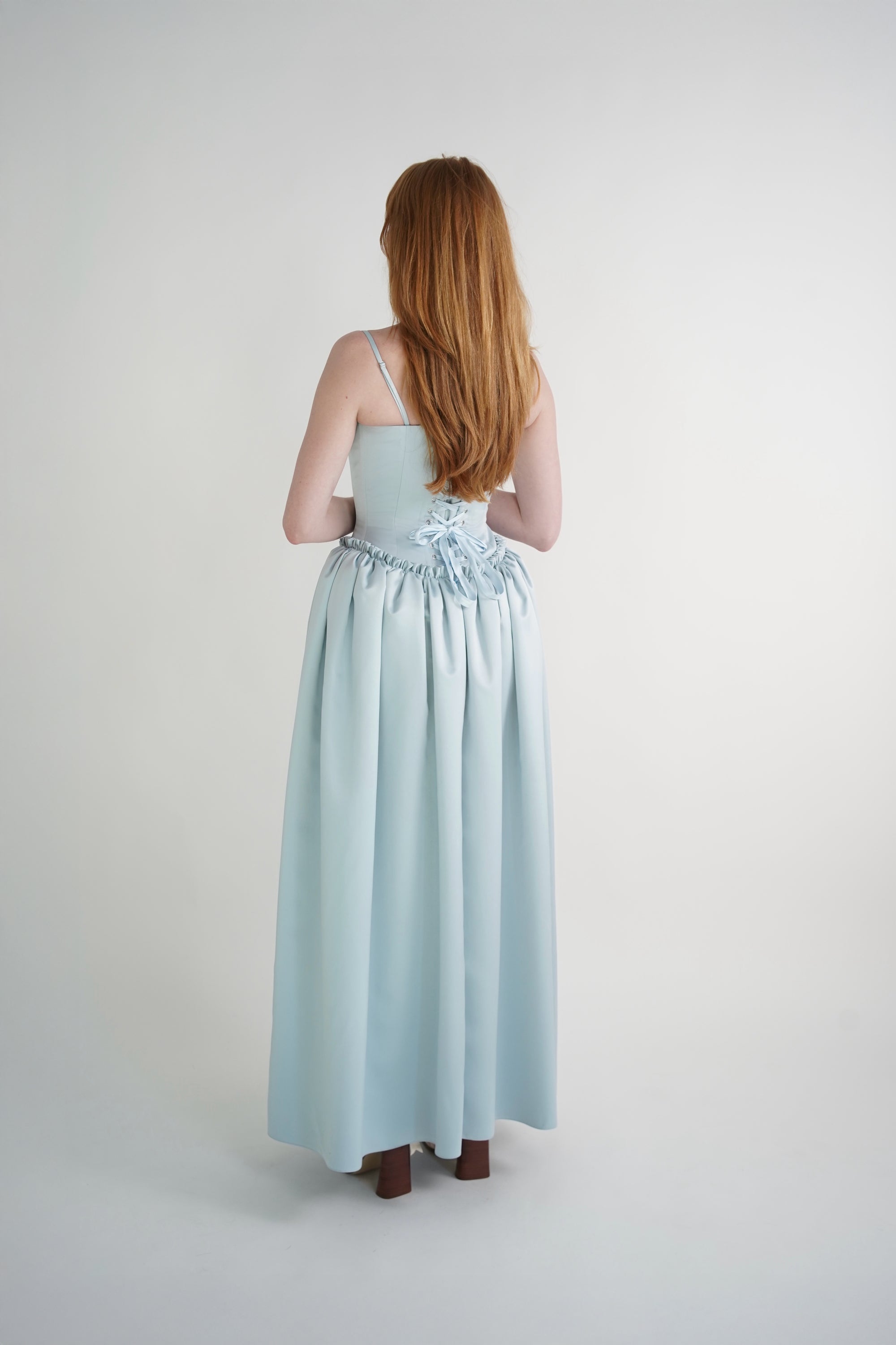 Blue Pinched Dress