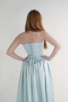 Blue Pinched Dress