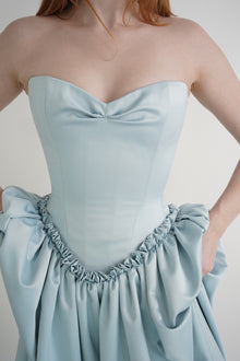 Blue Pinched Dress