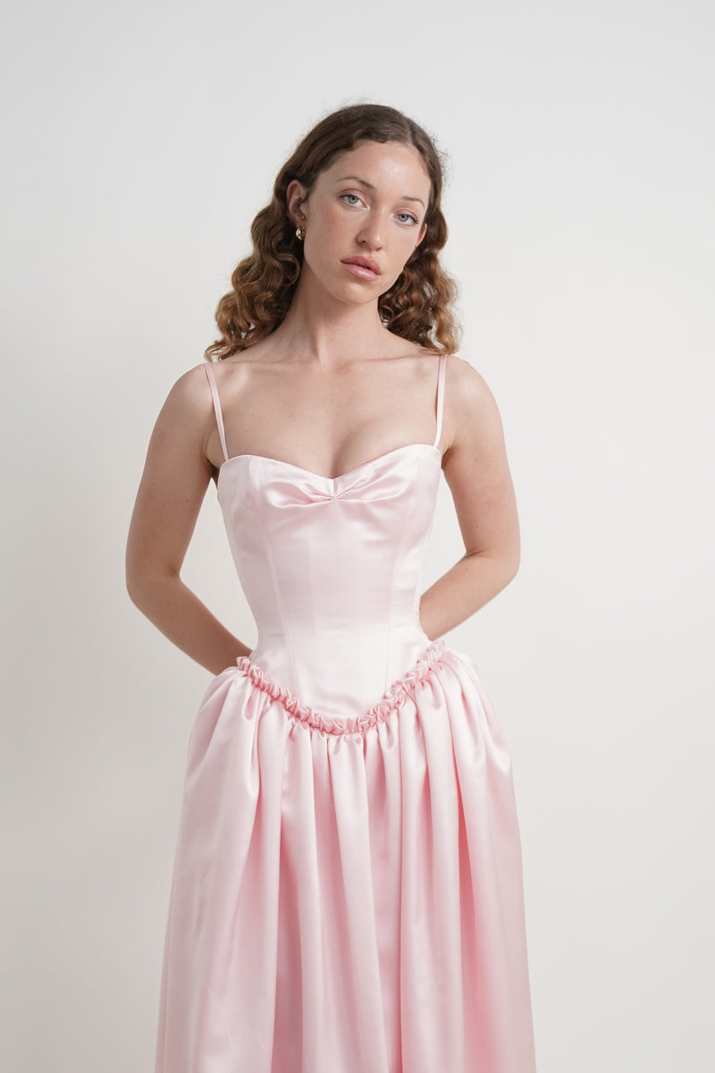 Pink Pinched Dress