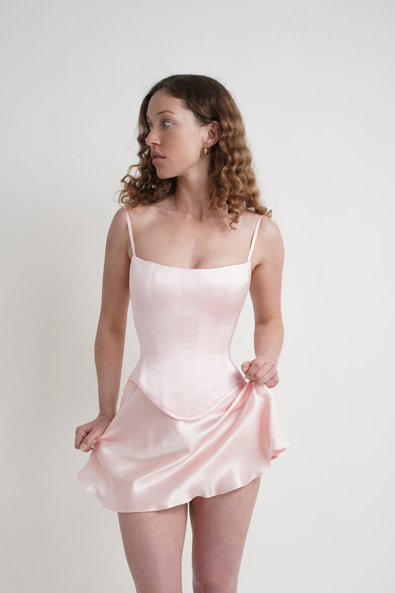 Pink Scooped Corset