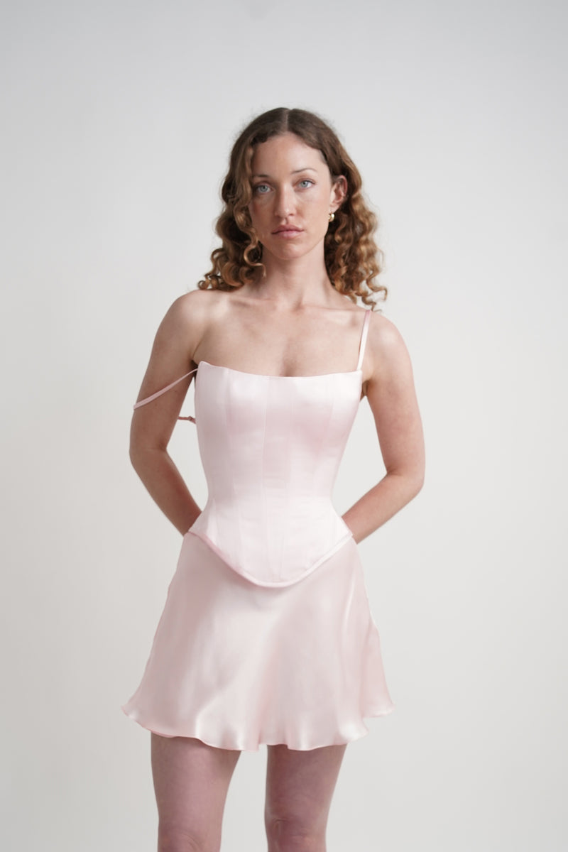 Pink Scooped Corset