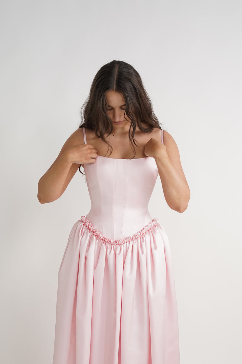 Pink Scooped Dress